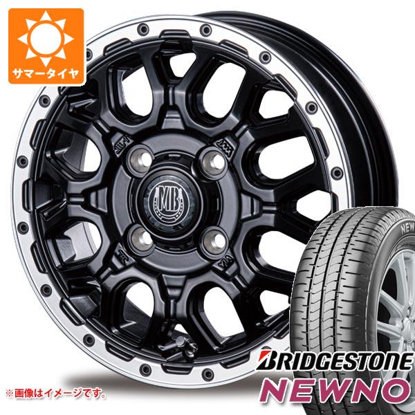 【タイヤ交換対象】ミツビシ デリカミニ B30系用 2026年製 サマータイヤ ブリヂストン ニューノ 165/65R14 79S インターミラノ マッドバーン XR-800M 4.5-14 タイヤホイール4本セット