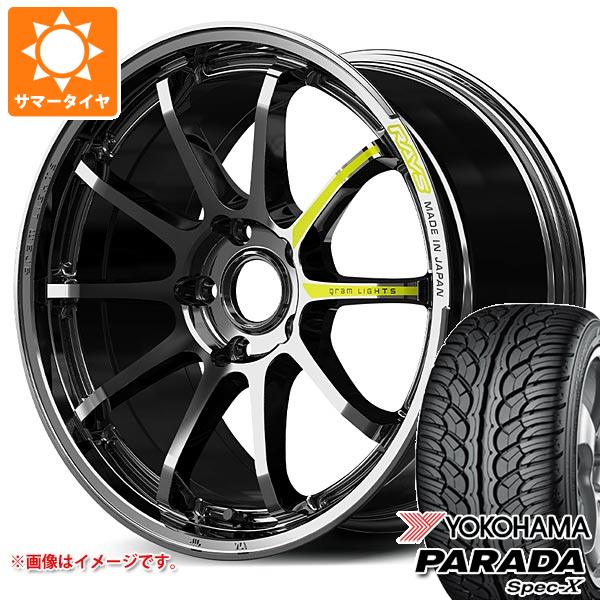 【タイヤ交換対象】サマータイヤ 235/60R18 103V ヨコハマ パラダ スペック-X PA02 レイズ グラムライツ 57NR リミテッド 国産車用 7.5-18 タイヤホイール4本セット