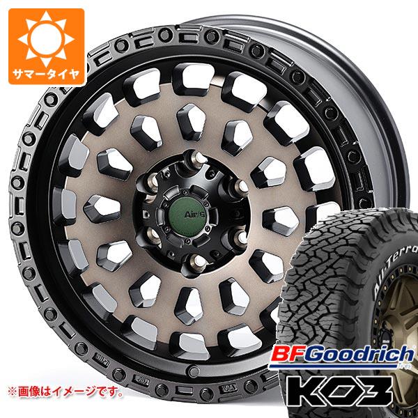 【タイヤ交換対象】トヨタ ランドクルーザー300用 サマータイヤ BFグッドリッチ オールテレーンT/A KO3 LT265/65R18 117/114S ホワイトレター エアージー ヴァルカン 8.5-18 タイヤホイール4本セット