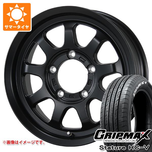 【タイヤ交換対象】5本セット スズキ ジムニーシエラ JB74W用 サマータイヤ グリップマックス スタチャー HC-V 195/80R15LT 107/105Q ホワイトレター ブロウズ ロブ9 5.5-15 タイヤホイール5本セット