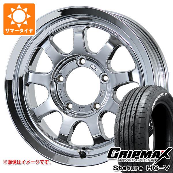 【タイヤ交換対象】スズキ ジムニーノマド JC74W用 サマータイヤ グリップマックス スタチャー HC-V 195/80R15LT 107/105Q ホワイトレター ブロウズ ロブ9 5.5-15 タイヤホイール4本セット