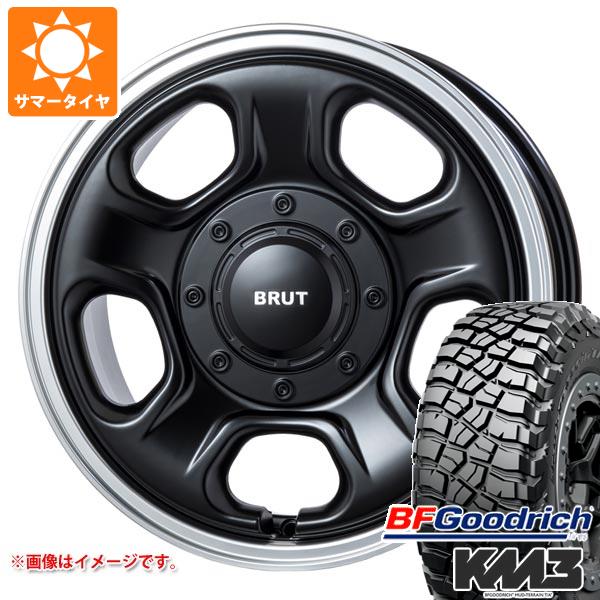 【タイヤ交換対象】トヨタ RAV4 50系用 サマータイヤ BFグッドリッチ マッドテレーンT/A KM3 LT225/75R16 115/112Q ブルート BR-33 6.5-16 タイヤホイール4本セット