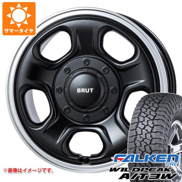 【タイヤ交換対象】トヨタ RAV4 50系用 サマータイヤ ファルケン ワイルドピーク A/T3W LT225/75R16 115/112Q ブルート BR-33 6.5-16 タイヤホイール4本セット