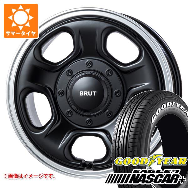 【タイヤ交換対象】トヨタ ハイエース 200系用 2026年製 サマータイヤ グッドイヤー イーグル ＃1 ナスカープラス 215/65R16C 109/107R ホワイトレター ブルート BR-33 6.5-16 タイヤホイール4本セット