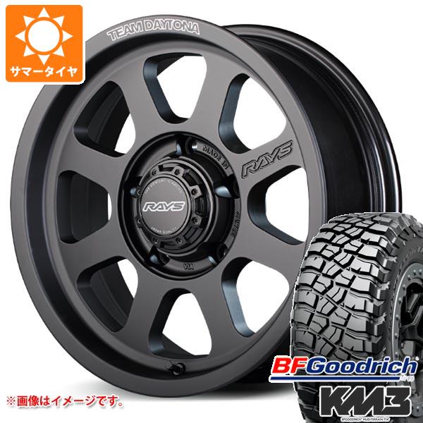 【タイヤ交換対象】スズキ ジムニーシエラ JB74W用 サマータイヤ BFグッドリッチ マッドテレーンT/A KM3 LT225/75R16 115/112Q レイズ デイトナ D108 6.0-16 タイヤホイール4本セット
