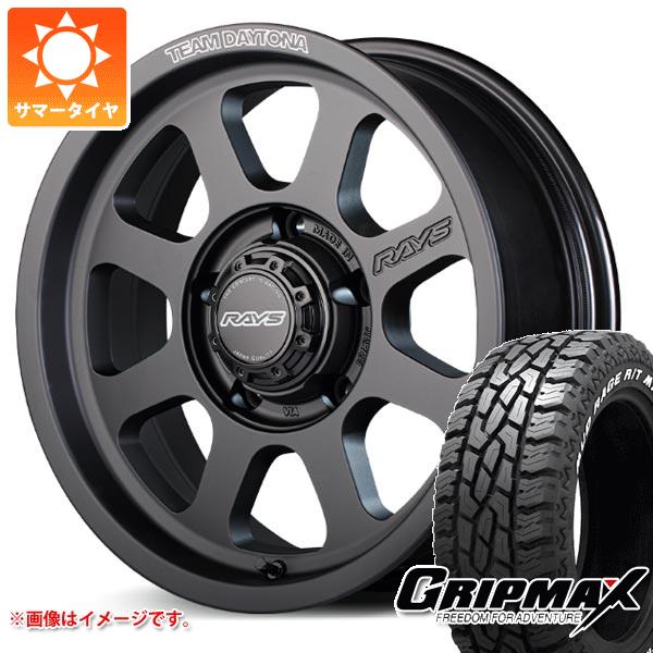 【タイヤ交換対象】スズキ ジムニーノマド JC74W用 サマータイヤ グリップマックス マッドレイジ R/T MAX LT185/85R16 105/103Q ホワイトレター レイズ デイトナ D108 6.0-16 タイヤホイール4本セット