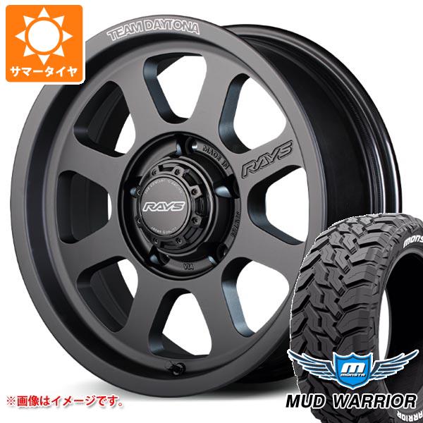 【タイヤ交換対象】5本セット スズキ ジムニーノマド JC74W用 サマータイヤ モンスタ マッドウォーリアー LT215/70R16 107/105Q ホワイトレター レイズ デイトナ D108 6.0-16 タイヤホイール5本セット