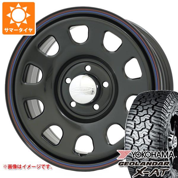 【タイヤ交換対象】ミツビシ デリカD5用 サマータイヤ ヨコハマ ジオランダー X-AT G016 LT235/70R16 104/101Q ブラックレター デイトナズ G2 7.0-16 タイヤホイール4本セット