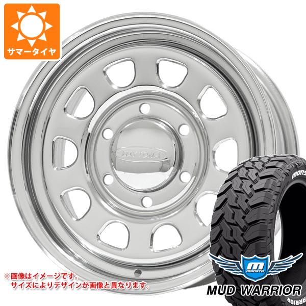 【タイヤ交換対象】ニッサン NV350キャラバン E26用 サマータイヤ モンスタ マッドウォーリアー LT215/70R16 107/105Q ホワイトレター デイトナズ G2 6.5-16 タイヤホイール4本セット