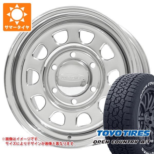 【タイヤ交換対象】トヨタ ハイエース 200系用 サマータイヤ トーヨー オープンカントリー A/T3 195/80R15 107/105N LT ホワイトレター デイトナズ G2 6.5-15 タイヤホイール4本セット