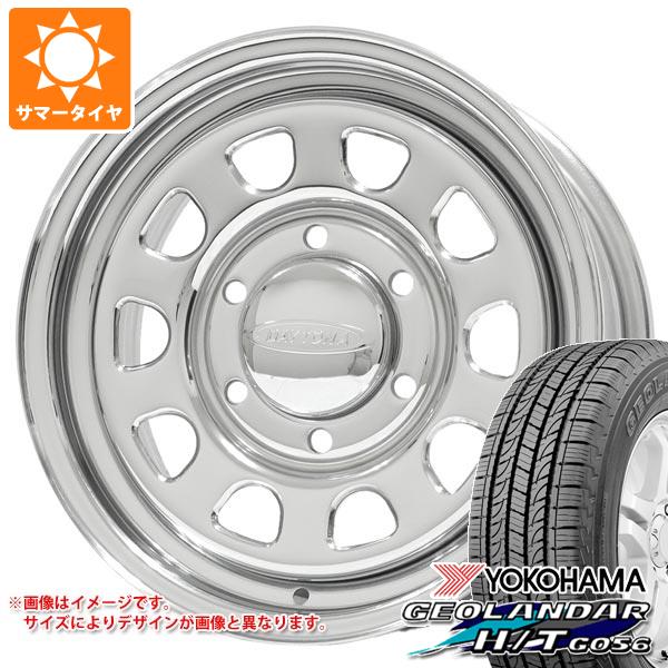 【タイヤ交換対象】トヨタ ハイエース 200系用 2026年製 サマータイヤ ヨコハマ ジオランダー H/T G056 195/80R15 107/105L LT ホワイトレター デイトナズ G2 6.5-15 タイヤホイール4本セット