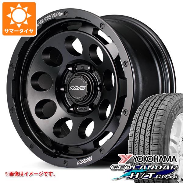 【タイヤ交換対象】トヨタ ランドクルーザー250用 サマータイヤ ヨコハマ ジオランダー H/T G056 P265/65R18 112T ブラックレター レイズ デイトナ D9 8.5-18 タイヤホイール4本セット