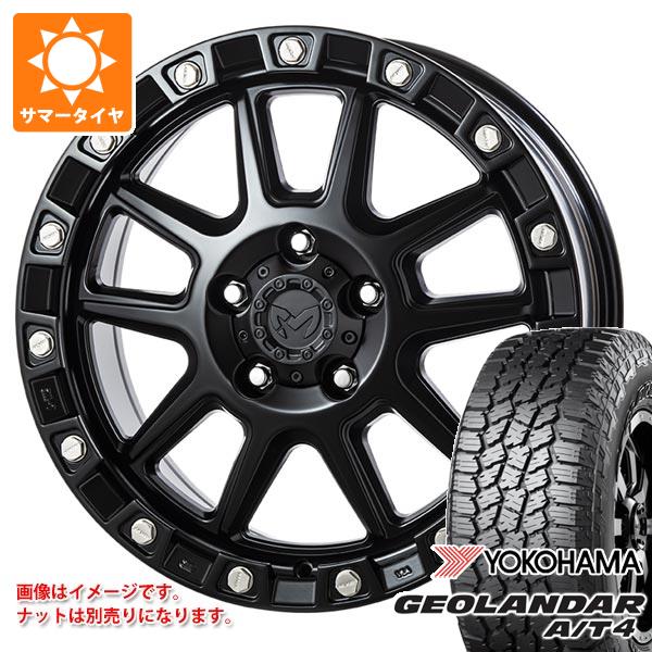 【タイヤ交換対象】5本セット ジープ ラングラー JK/JL系用 サマータイヤ ヨコハマ ジオランダー A/T4 G018 265/65R18 114H ブラックレター MKW M205 タイヤホイール5本セット