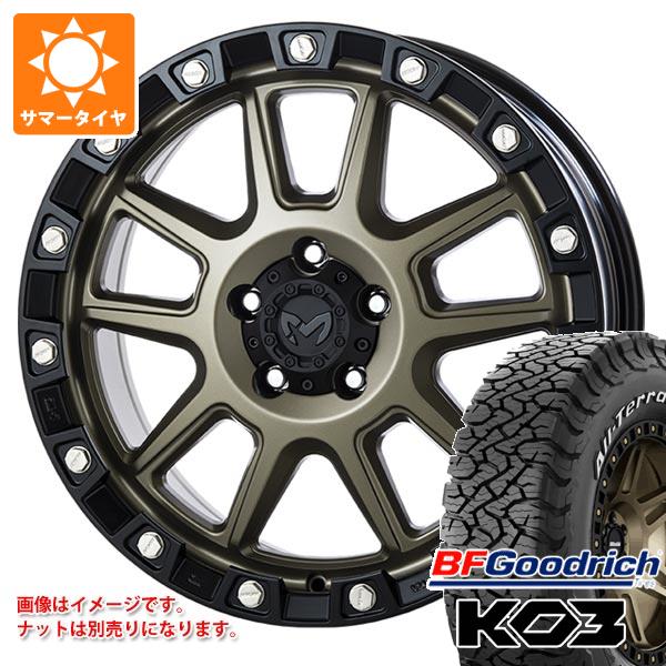 【タイヤ交換対象】ジープ ラングラー JK/JL系用 サマータイヤ BFグッドリッチ オールテレーンT/A KO3 LT265/65R18 117/114S ホワイトレター MKW M205 タイヤホイール4本セット