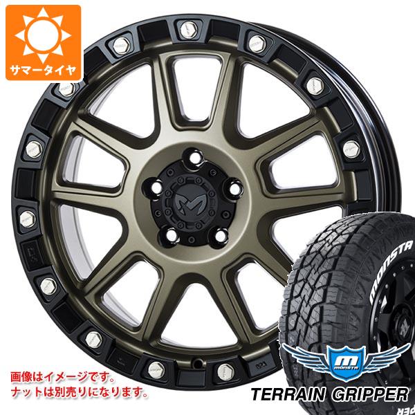 【タイヤ交換対象】5本セット ジープ ラングラー JK/JL系用 サマータイヤ モンスタ テレーングリッパー LT285/65R18 125/122Q ホワイトレター MKW M205 タイヤホイール5本セット