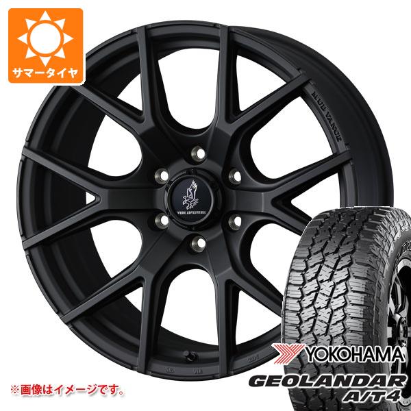 【タイヤ交換対象】トヨタ ランドクルーザー250用 サマータイヤ ヨコハマ ジオランダー A/T4 G018 LT265/70R18 124/121S ブラックレター マッドヴァンス SD 9.0-18 タイヤホイール4本セット