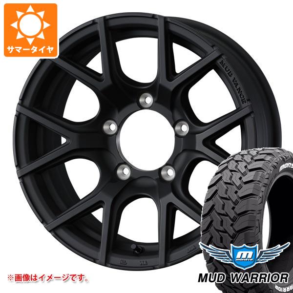 【タイヤ交換対象】5本セット スズキ ジムニーノマド JC74W用 サマータイヤ モンスタ マッドウォーリアー LT215/70R16 107/105Q ホワイトレター マッドヴァンス SD 6.0-16 タイヤホイール5本セット