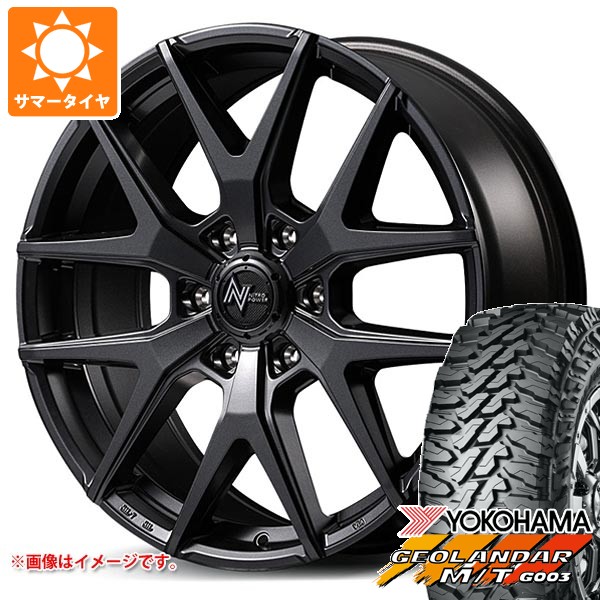 【タイヤ交換対象】サマータイヤ 285/70R17 121/118Q ヨコハマ ジオランダー M/T G003 ナイトロパワー M62 トマホーク 8.0-17 タイヤホイール4本セット