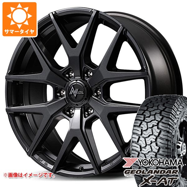 【タイヤ交換対象】トヨタ ランドクルーザー300用 サマータイヤ ヨコハマ ジオランダー X-AT G016 265/65R18 114T ブラックレター ナイトロパワー M62 トマホーク 8.0-18 タイヤホイール4本セット