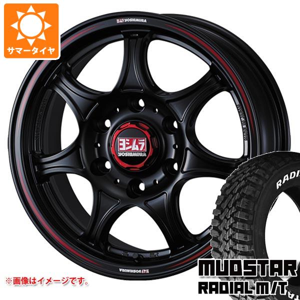 【タイヤ交換対象】トヨタ ハイエース 200系用 サマータイヤ マッドスター ラジアル M/T 215/70R16 100T ホワイトレター ヨシムラ WRS7 6.5-16 タイヤホイール4本セット｜タイヤ1番OFF-ROAD