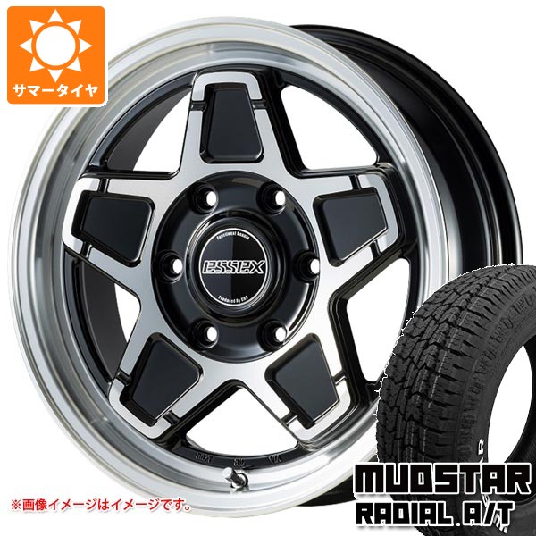 【タイヤ交換対象】トヨタ ハイエース 200系用 サマータイヤ マッドスター ラジアル A/T 215/65R16C 109/107L ホワイトレター エセックス ENCS 6.5-16 タイヤホイール4本セット