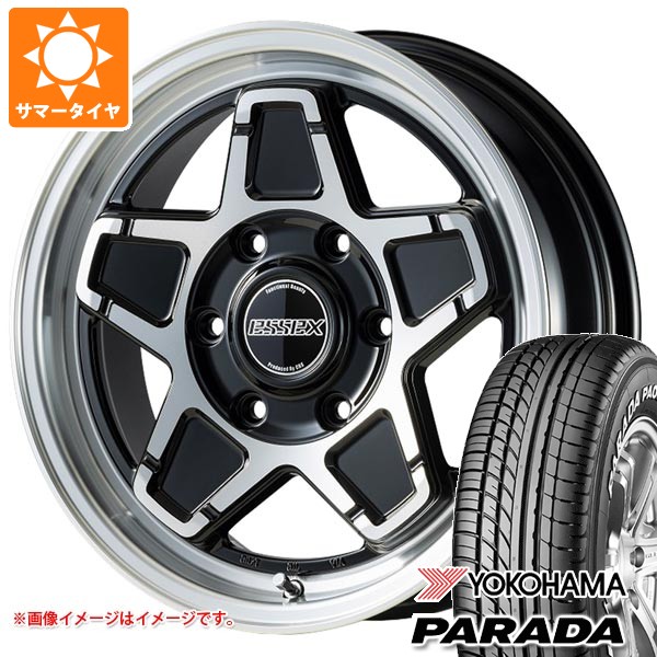 【タイヤ交換対象】トヨタ ハイエース 200系用 サマータイヤ 2026年製 ヨコハマ パラダ PA03 215/65R16C 109/107S ホワイトレター エセックス ENCS 6.5-16 タイヤホイール4本セット