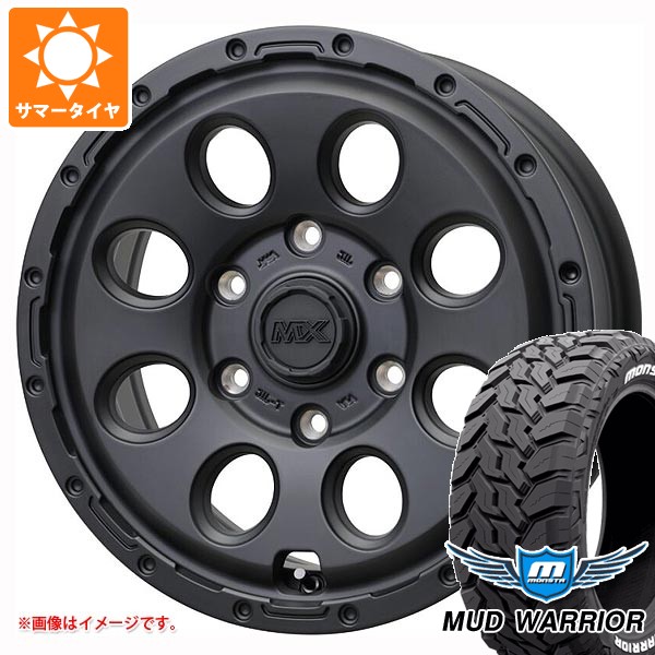 【タイヤ交換対象】トヨタ ハイエース 200系用 サマータイヤ モンスタ マッドウォーリアー LT215/70R16 107/105Q ホワイトレター マッドクロス リーコン 6.5-16 タイヤホイール4本セット