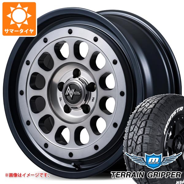 【タイヤ交換対象】スズキ ジムニーノマド JC74W用 2026年製 サマータイヤ モンスタ テレーングリッパー 215/70R16 107/105Q LT ホワイトレター ナイトロパワー R12 ハウザー 6.0-16 タイヤホイール4本セット|タイヤ1番OFF-ROAD
