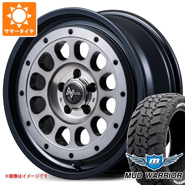 【タイヤ交換対象】5本セット スズキ ジムニーノマド JC74W用 サマータイヤ モンスタ マッドウォーリアー LT215/70R16 107/105Q ホワイトレター ナイトロパワー R12 ハウザー 6.0-16 タイヤホイール5本セット