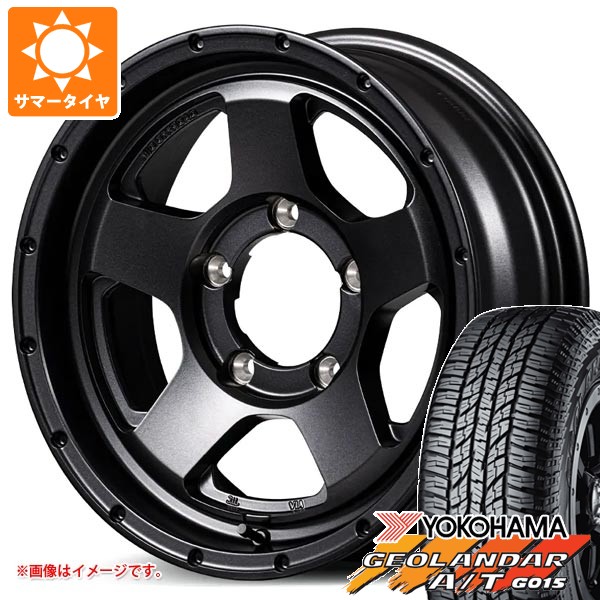 【タイヤ交換対象】スズキ ジムニーシエラ JB74W用 サマータイヤ ヨコハマ ジオランダー A/T G015 LT225/75R16 115/112R アウトラインホワイトレター ナイトロパワー S5 ベクター 6.0-16 タイヤホイール4本セット｜タイヤ1番OFF-ROAD