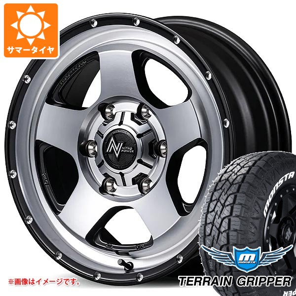 【タイヤ交換対象】トヨタ ハイエース 200系用 2026年製 サマータイヤ モンスタ テレーングリッパー 215/70R16 107/105Q LT ホワイトレター ナイトロパワー S5 ベクター 6.5-16 タイヤホイール4本セット｜タイヤ1番OFF-ROAD 99,275円