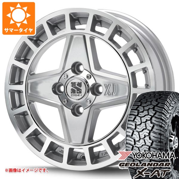 【タイヤ交換対象】サマータイヤ 145R14 85/83Q ヨコハマ ジオランダー X-AT G016 ブラックレター G016A MLJ エクストリームJ クアッド 4.5-14 タイヤホイール4本セット