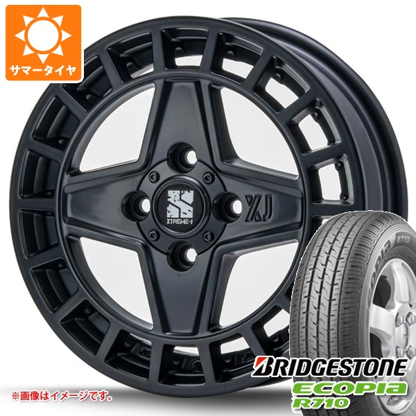 【タイヤ交換対象】ダイハツ ハイゼットカーゴ S320系用 サマータイヤ ブリヂストン エコピア R710 145/80R12 80/78N MLJ エクストリームJ クアッド 4.0-12 タイヤホイール4本セット｜タイヤ1番OFF-ROAD