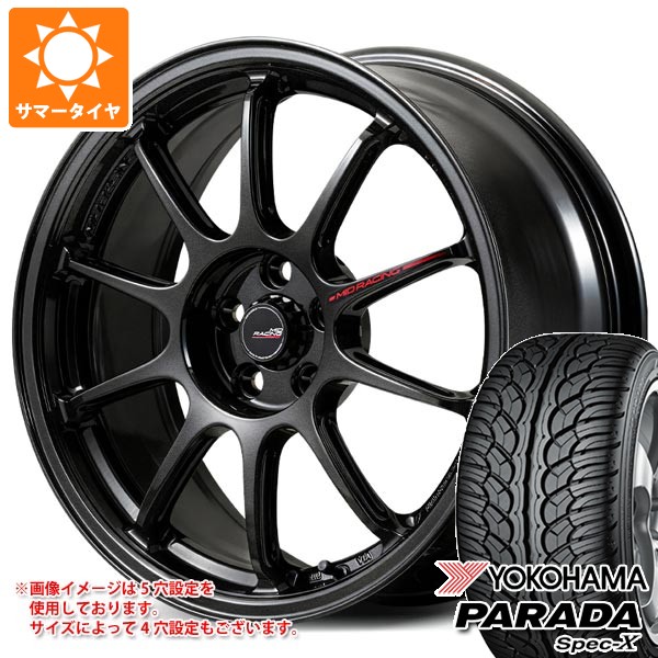 【タイヤ交換対象】サマータイヤ 235/60R18 103V ヨコハマ パラダ スペック-X PA02 MID レーシング R10 エボ 7.5-18 タイヤホイール4本セット|タイヤ1番OFF-ROAD
