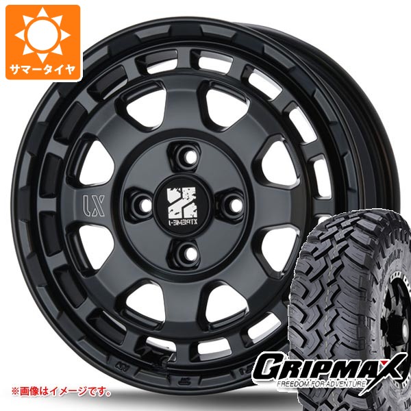 【タイヤ交換対象】ダイハツ アトレーワゴン S300系用 サマータイヤ グリップマックス マッドレイジ M/T 185R14C 102/100Q ホワイトレター MLJ エクストリームJ サバンザ 4.5-14 タイヤホイール4本セット
