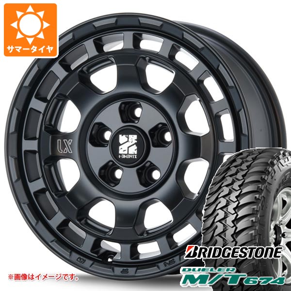 【タイヤ交換対象】ミツビシ デリカD5用 サマータイヤ ブリヂストン デューラー M/T674 LT225/75R16 110/107Q アウトラインホワイトレター MLJ エクストリームJ サバンザ 7.0-16 タイヤホイール4本セット｜タイヤ1番OFF-ROAD