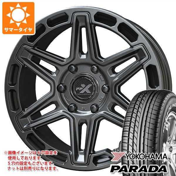 【タイヤ交換対象】ニッサン T31エクストレイル用 サマータイヤ 2026年製 ヨコハマ パラダ PA03 215/65R16C 109/107S ホワイトレター PPX MK6 7.0-16 タイヤホイール4本セット