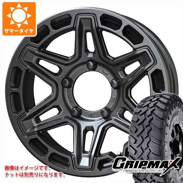【タイヤ交換対象】スズキ ジムニー用 サマータイヤ グリップマックス マッドレイジ M/T 6.50R16 110/105Q ホワイトレター PPX MK6 5.5-16 タイヤホイール4本セット