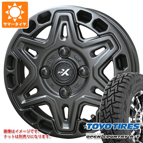【タイヤ交換対象】スズキ エブリイバン DA17V用 サマータイヤ トーヨー オープンカントリー R/T 165/60R15 77Q ホワイトレター PPX MK6 4.5-15 タイヤホイール4本セット 70,455円