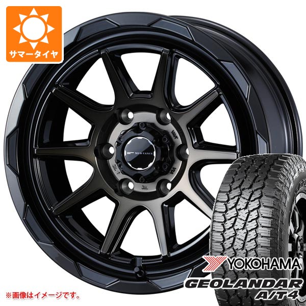 【タイヤ交換対象】トヨタ ランドクルーザー250用 サマータイヤ ヨコハマ ジオランダー A/T4 G018 LT265/65R18 122/119S アウトラインホワイトレター マッドヴァンス06 8.5-18 タイヤホイール4本セット 117,050円
