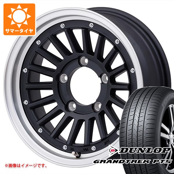 スズキ ジムニー用 サマータイヤ ダンロップ グラントレック PT5 175/80R16 91S マウンテンフック 5.5-16 タイヤホイール4本セット｜タイヤ1番OFF-ROAD