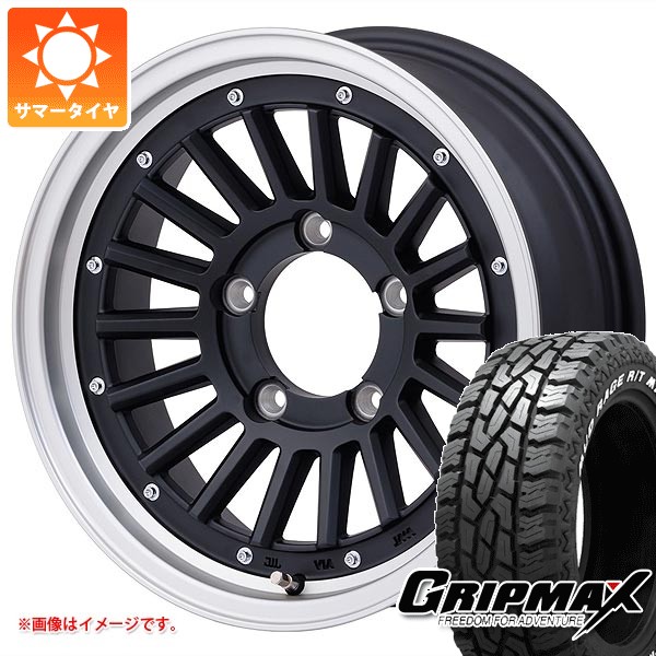 5本セット スズキ ジムニー JB64W用 サマータイヤ グリップマックス マッドレイジ R/T MAX LT215/70R16 100/97R ホワイトレター マウンテンフック 5.5-16 タイヤホイール5本セット|タイヤ1番OFF-ROAD