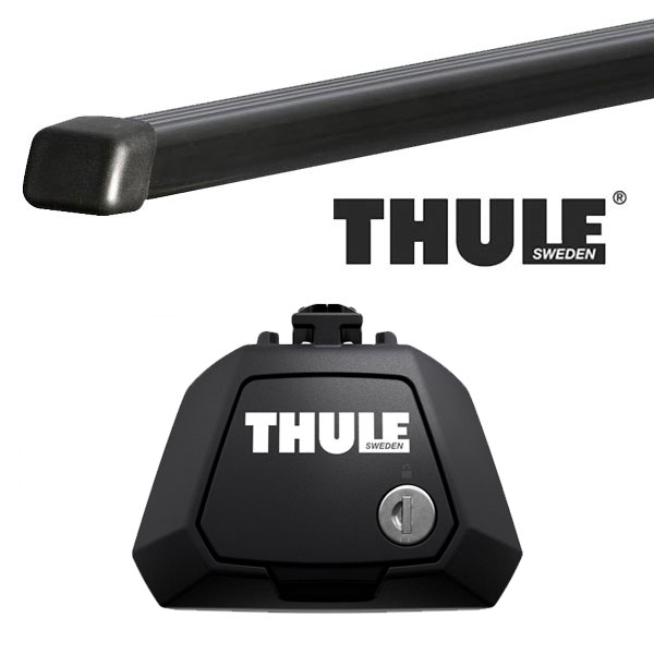 THULE メルセデスベンツ GLE ルーフレール付 15〜 ルーフキャリア取付1台分セット TH710410 TH7124 アウトレット☆送料無料