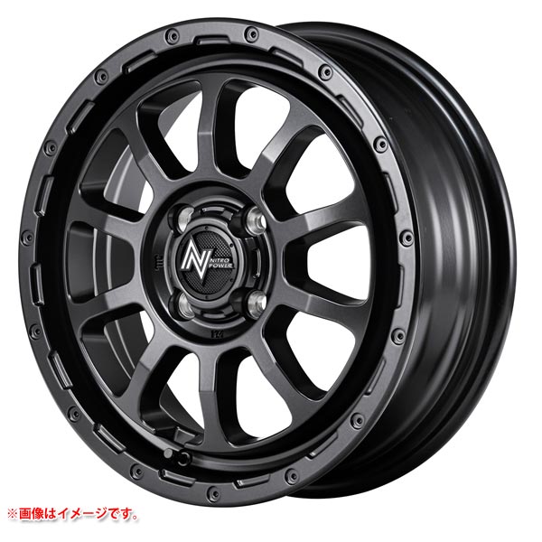 ナイトロパワー M10 パーシング バレルブラックエディション 4.5-14 ホイール1本 NITRO POWER M10 PERSHING BARREL BLACK EDITION