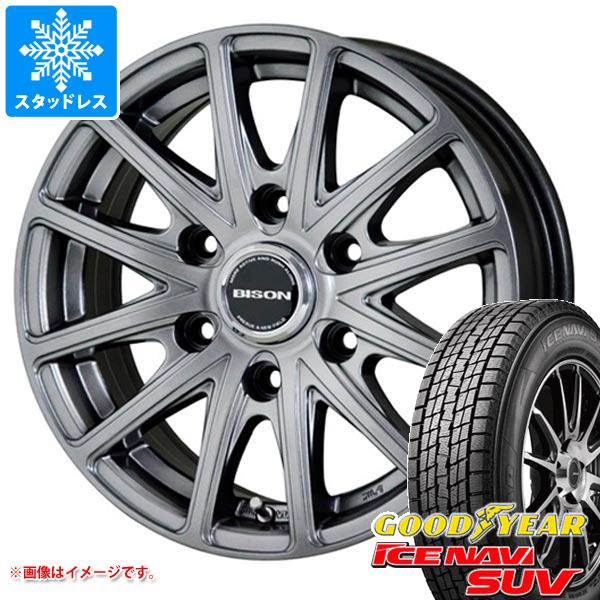 【タイヤ交換対象】スタッドレスタイヤ グッドイヤー アイスナビ SUV 265/65R17 112Q & バイソン BN-01 7.5-17 タイヤホイール4本セット265/65-17 GOODYEAR ICE NAVI SUV|タイヤ1番OFF-ROAD