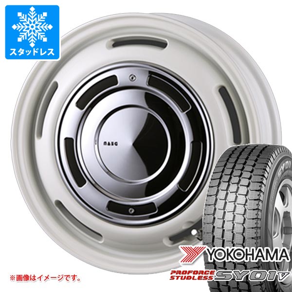 【タイヤ交換対象】スズキ キャリイ DA16T用 スタッドレス ヨコハマ プロフォース スタッドレス SY01V 145/80R12 80/78N (145R12 6PR相当) クリムソン ディーンクロスカントリー タイヤホイール4本セット