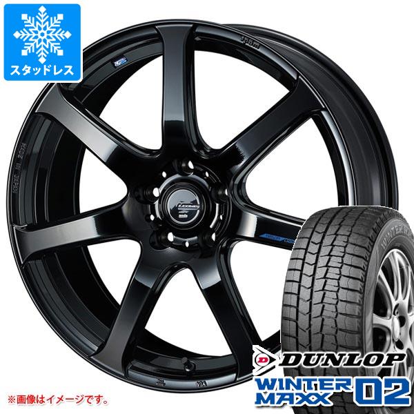【タイヤ交換対象】クロストレック GU系用 スタッドレス ダンロップ ウインターマックス02 WM02 225/60R17 99Q レオニス ナヴィア 07 タイヤホイール4本セット