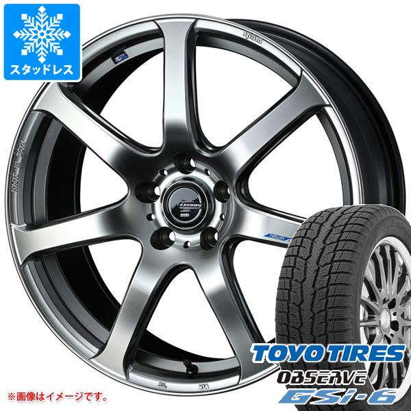 【タイヤ交換対象】スタッドレスタイヤ トーヨー オブザーブ GSi-6 225/60R18 100Q & レオニス ナヴィア 07 8.0-18 タイヤホイール4本セット225/60-18 TOYO OBSERVE GSi-6|タイヤ1番OFF-ROAD