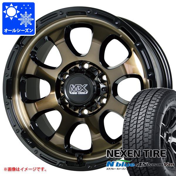 【タイヤ交換対象】NV350キャラバン E26用 オールシーズンタイヤ ネクセン エヌブルー 4シーズン バン 215/65R16 109/107T マッドクロスグレイス 6.5-16 タイヤホイール4本セット