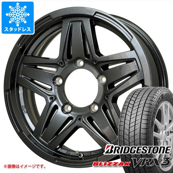 【タイヤ交換対象】5本セット スズキ ジムニーノマド JC74W用 スタッドレス ブリヂストン ブリザック VRX3 215/70R16 100Q マッドクロス JB-01 タイヤホイール5本セット 104,500円